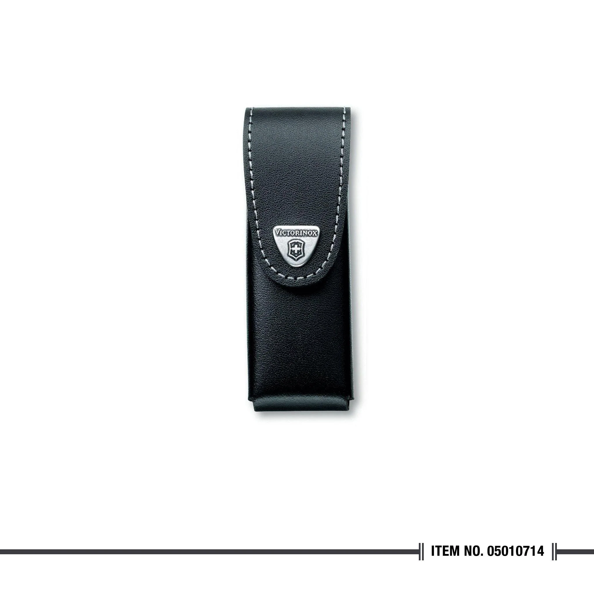 4.0524.3 Leather Belt Pouch Black 111mm, 4-6 layers