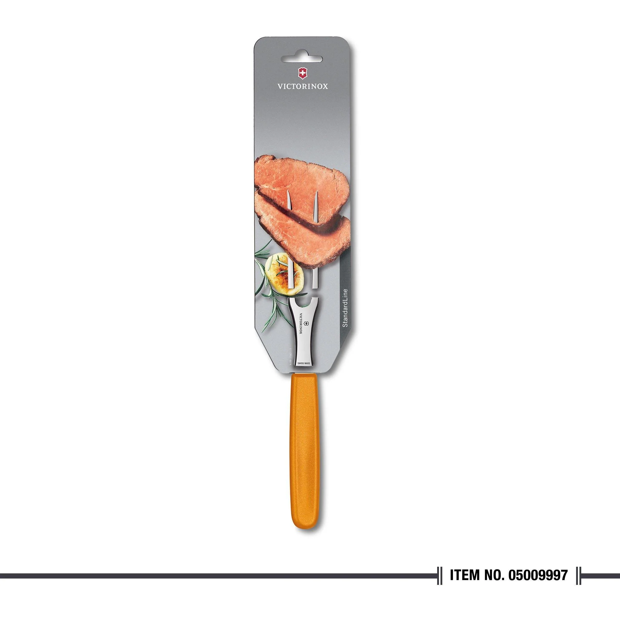 5.2106.15L9B Carving Fork Flat Orange 15cm - Image 2