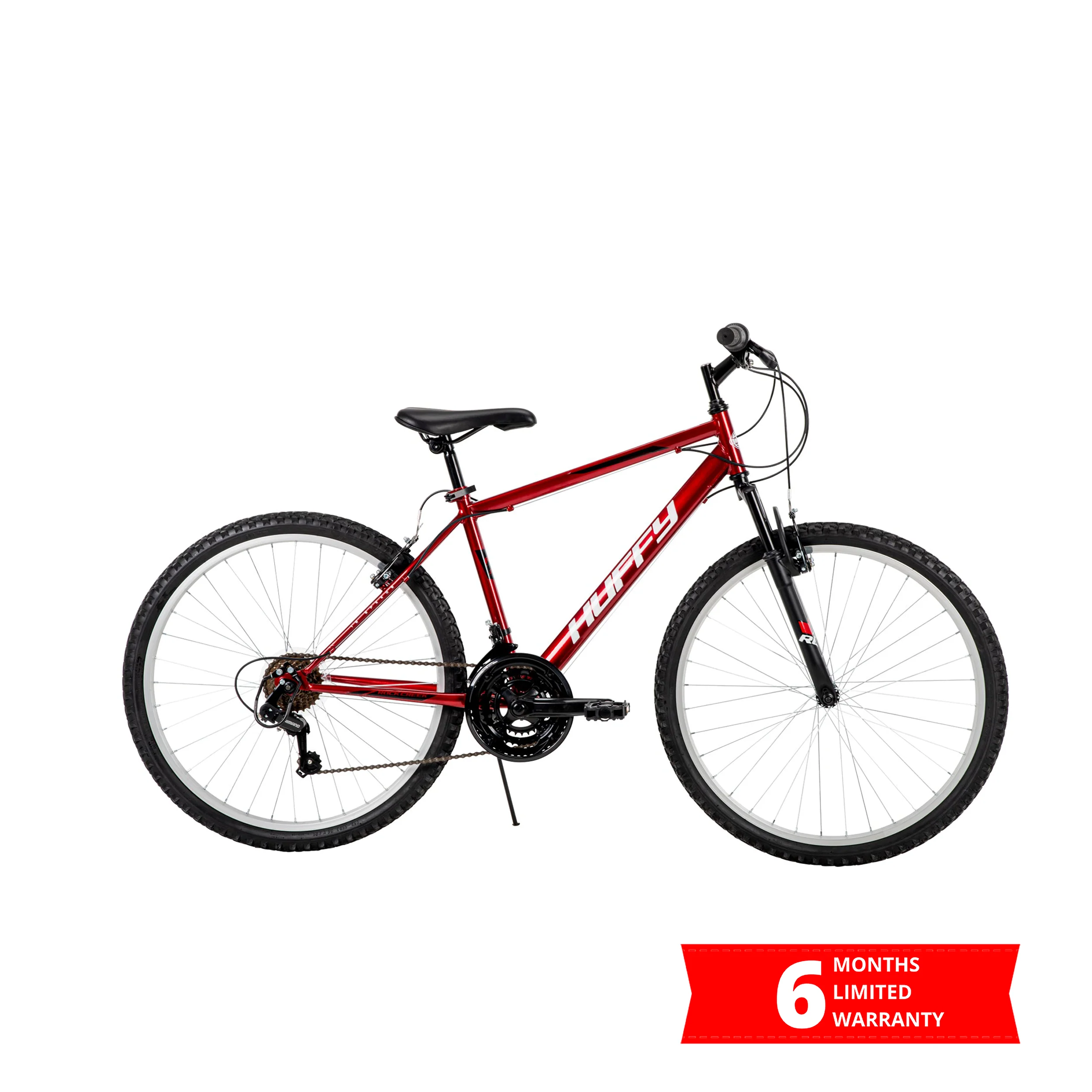 [☀️ HUFFY SUMMER PROMO 🚲] 56309P7 Rock Creek 26Inch 18-Speed Mountain Bike - Red - Image 3