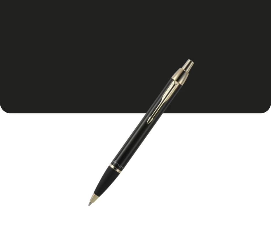 Parker IM Black Gold Trim Ballpoint - Image 2