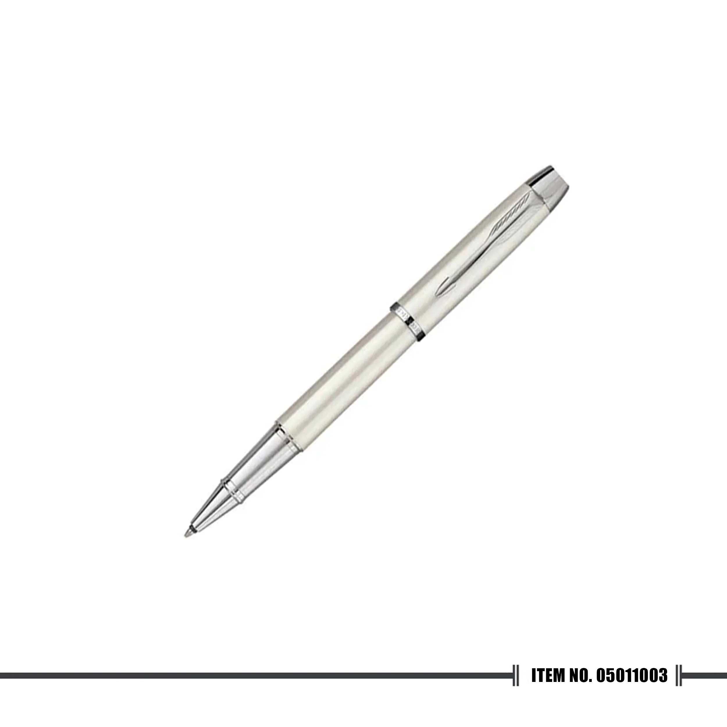 Parker IM White Pearl Chrome Trim Rollerball