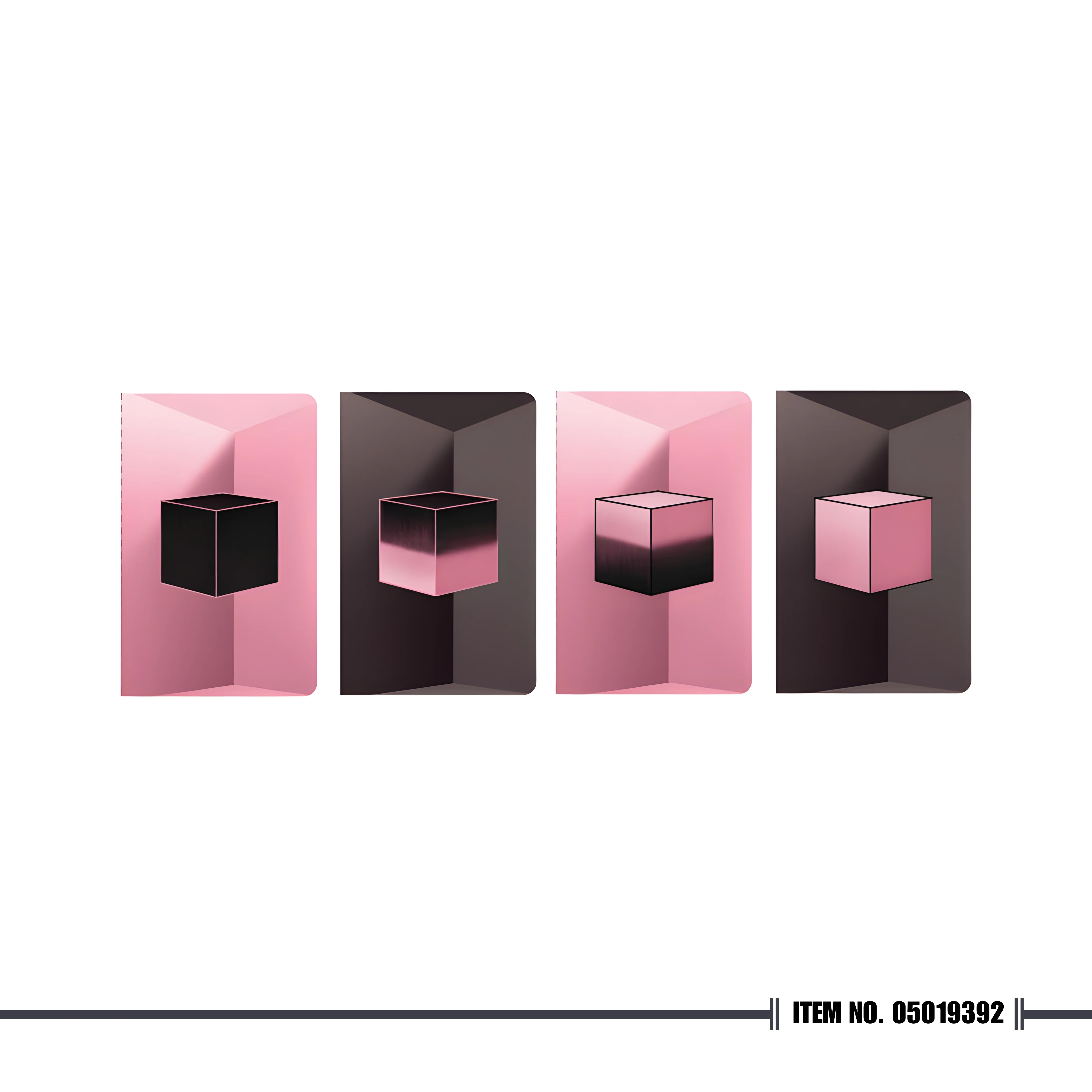 Moleskine x BLACKPINK Cahier Journal Set of 4, Pocket, Plain