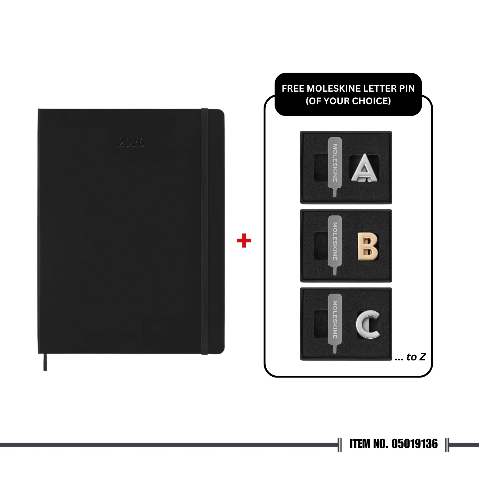 [🎁 Surprise Deal ✨] Moleskine Classic Notebook 2026 Extra Large Weekly, 12-Month