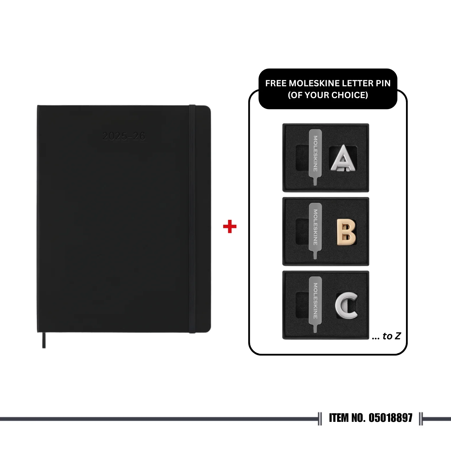 [🎁 Surprise Deal ✨] Moleskine Classic Notebook 2026 Extra Large Weekly, 18-Month