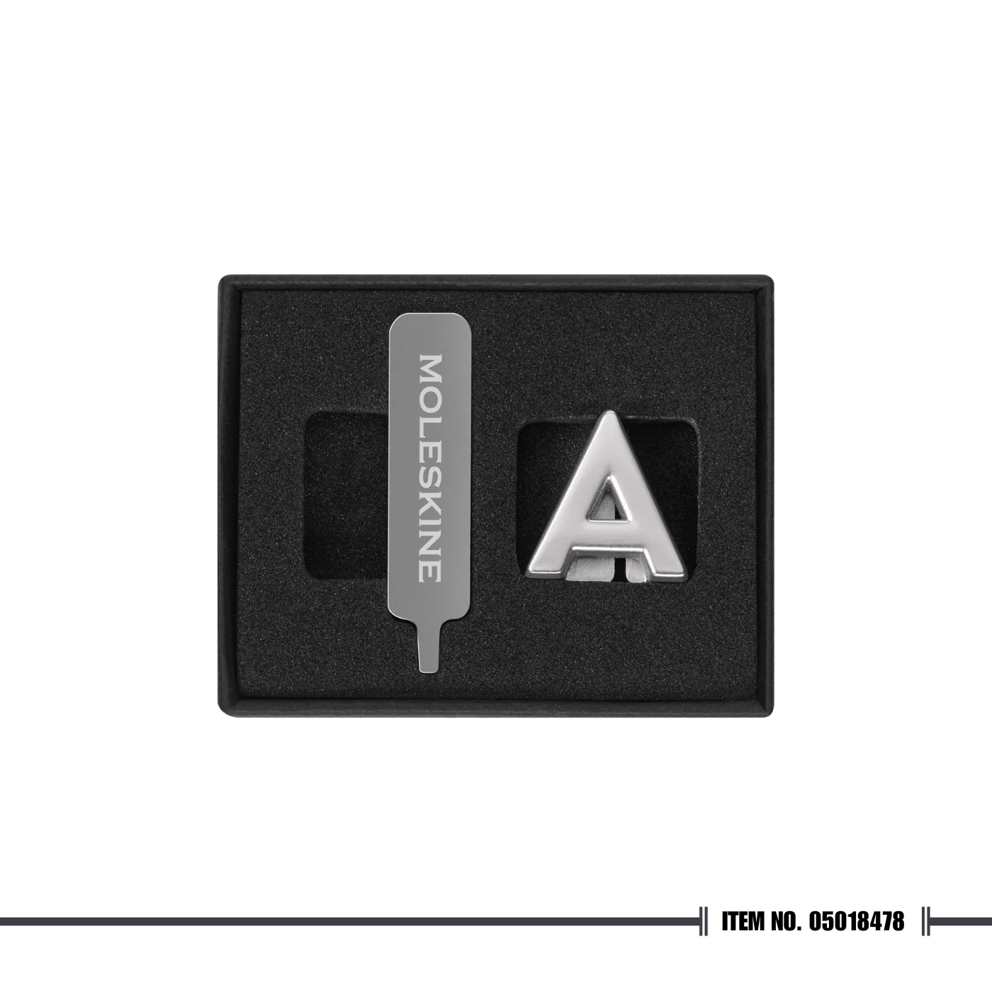 Moleskine Letter Pins - Silver
