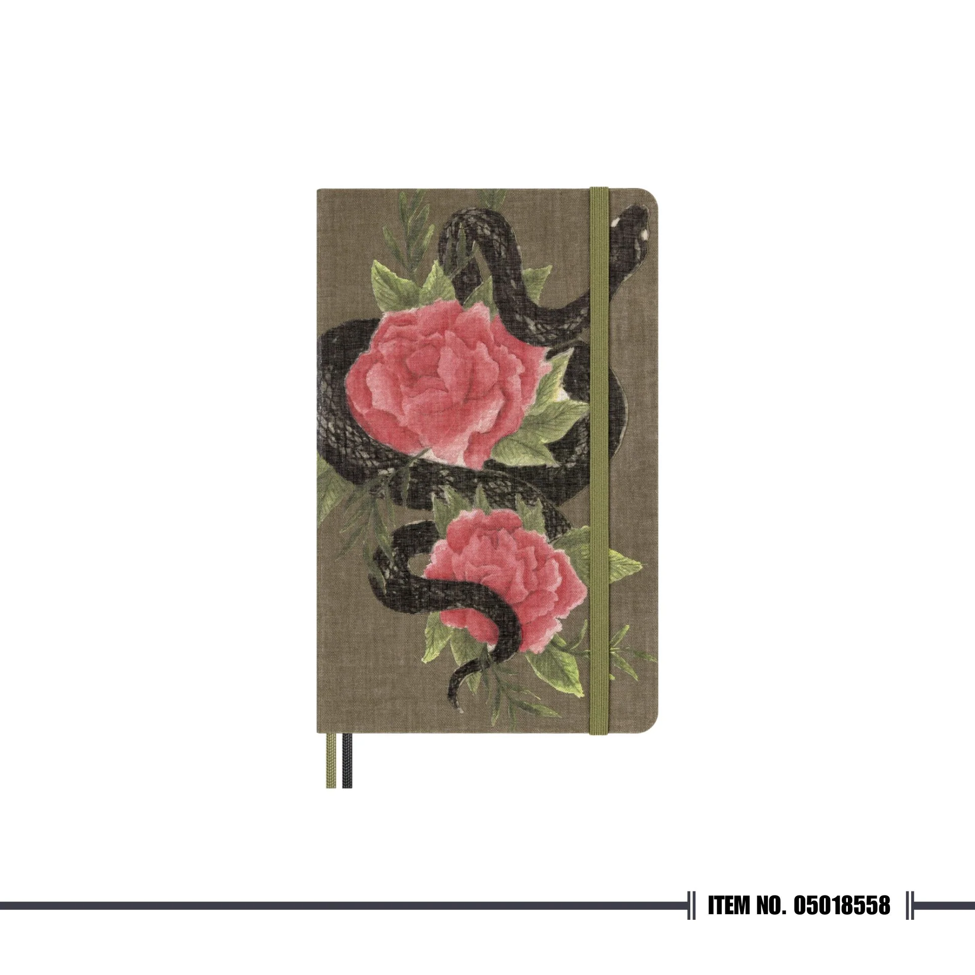 [🎁 Surprise Deal ✨]  Moleskine Year of the Snake Roses Notebook Large Ruled - Image 2
