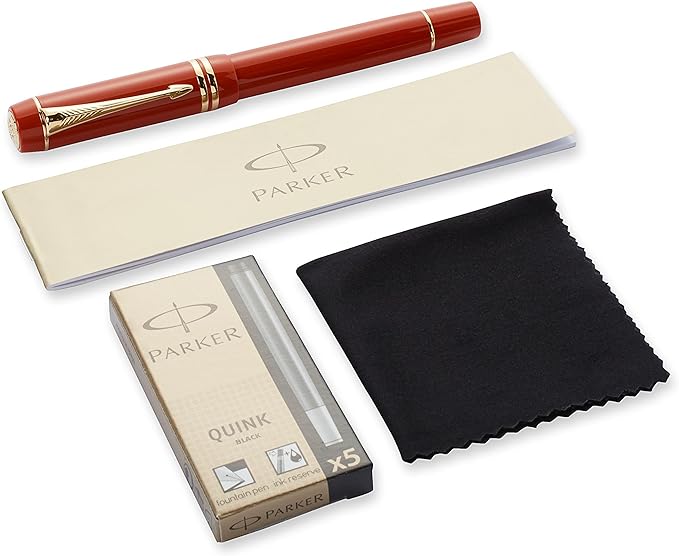 Parker Duofold14 Centennial Big Red Gold Trim FP Fine - Image 4